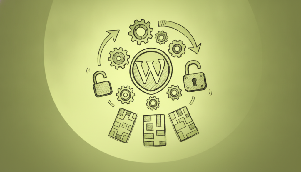 Portada artículo sobre actualización WordPress, plugins y temas web