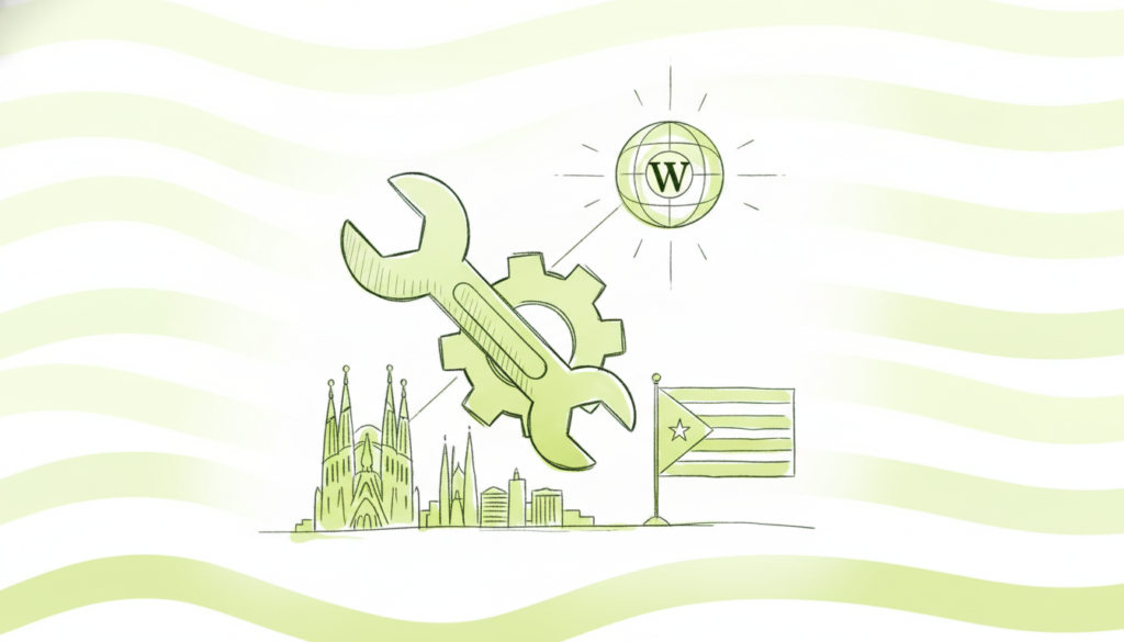 Mantenimiento WordPress Barcelona: servidor web con código y herramientas digitales
