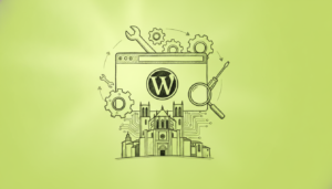 Técnico profesional realizando mantenimiento WordPress con seguridad garantizada