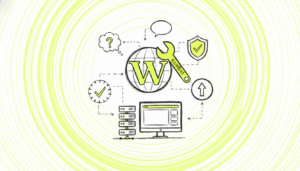 Profesional brindando soporte técnico WordPress con herramientas digitales avanzadas
