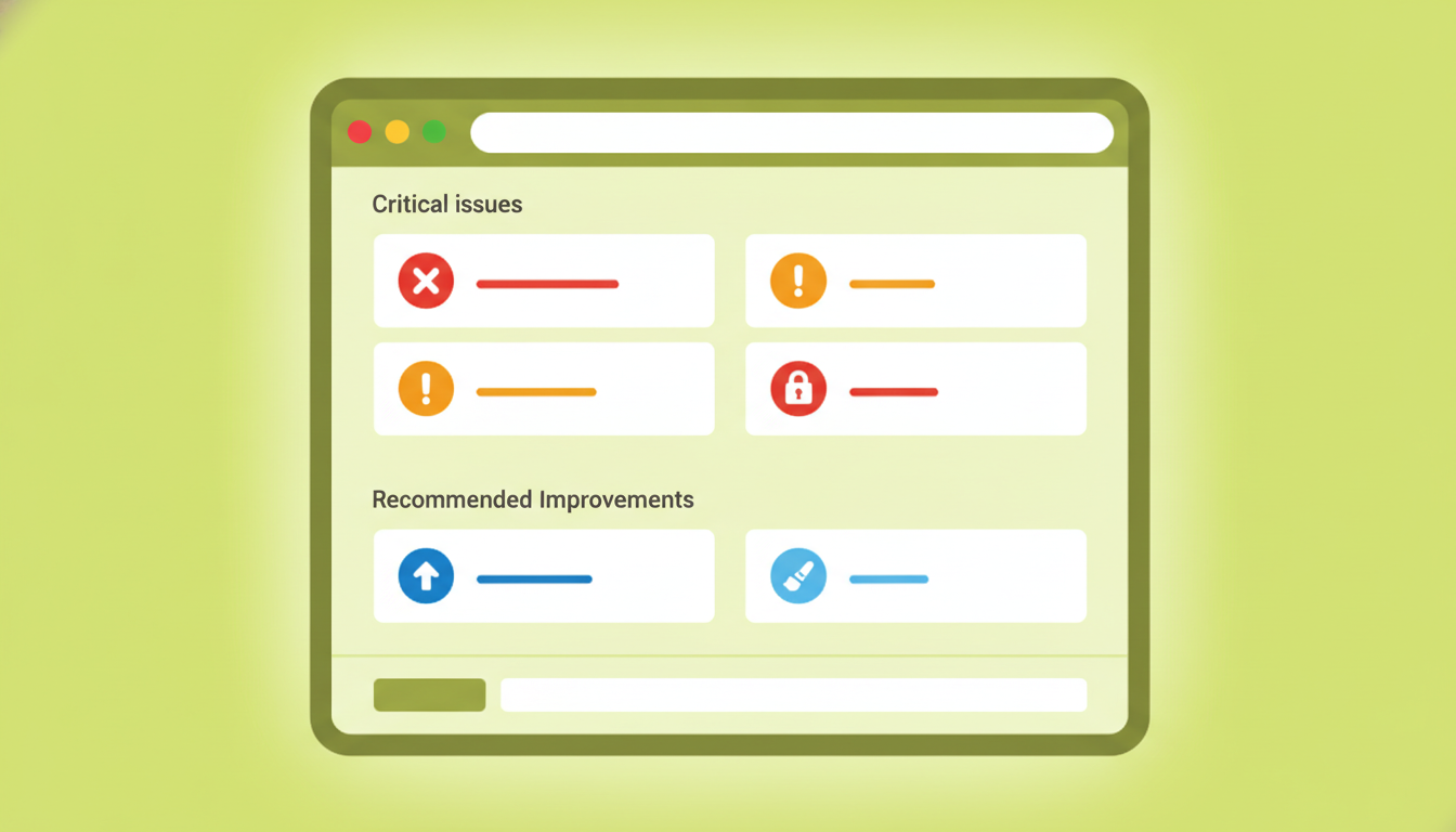 Pantalla de salut de WordPress mostrant estat d'actualització i elements crítics