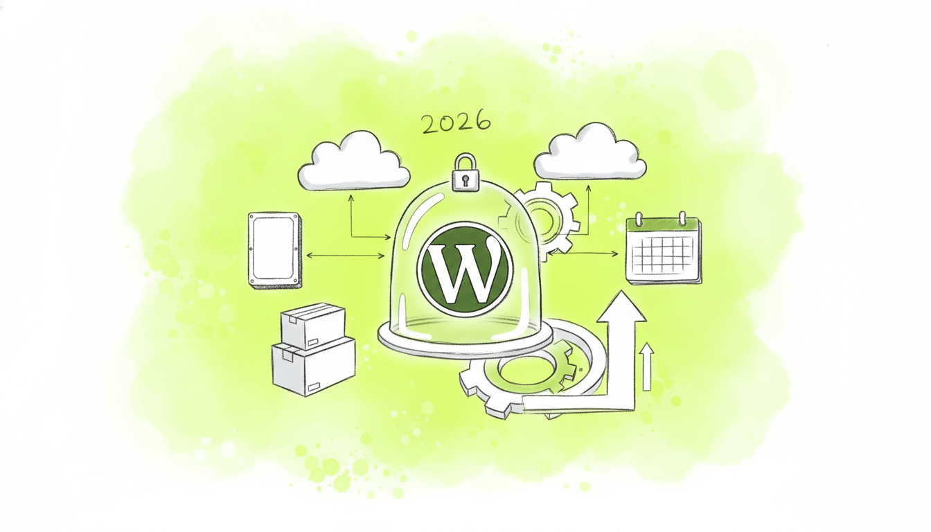 Portada artículo mejores plugins copias seguridad WordPress 2026