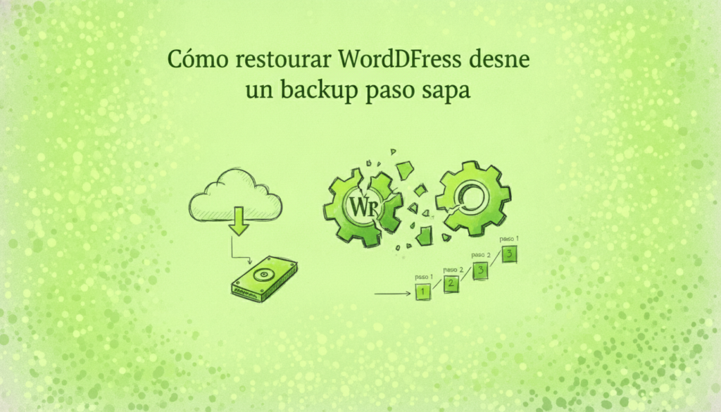 Portada artículo restaurar WordPress desde backup paso a paso